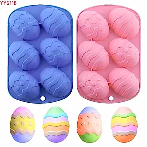 YY6118 6lı Paskalya Yumurtası Silikon Kalıp